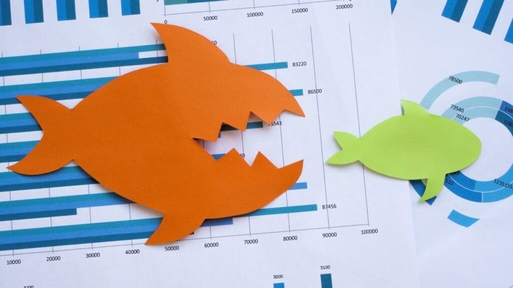 Acquisition Finance: A Big Fish Eating a Small Fish on Business Charts